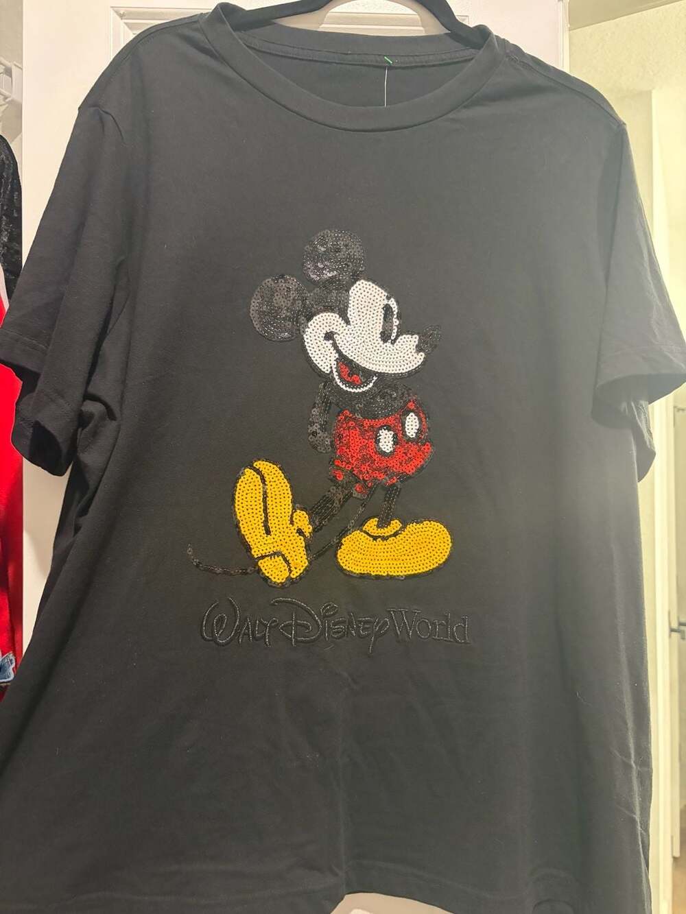 Disney Mickey Mouse Sequined T-Shirt Size 1X